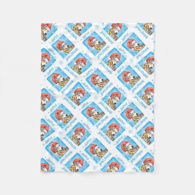 Manta Polar Feliz cumpleaños Greyhound Fleece Blanket (Anverso)