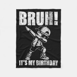 Manta Polar Feliz Cumpleaños Hermano Es Mi Cumpleaños Dabbing
