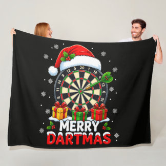 Manta Polar feliz dartmas divertidos dardos de navidad