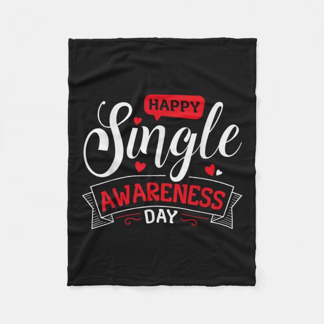 Manta Polar Feliz Día de Conciencia Única - Divertidas Anti-Sa (Anverso)