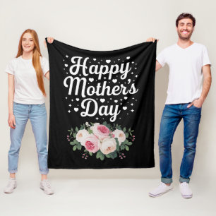 Manta Polar Feliz Día de la Madre Floral Bonita Mamá Abuela Es