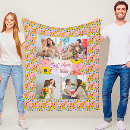 Manta Polar Feliz Día de la Madre, mejor mamá de todos