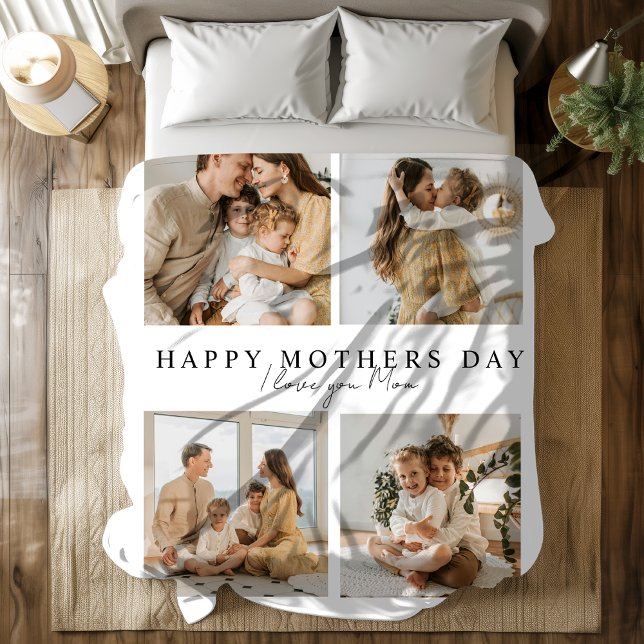 Manta Polar Feliz Día de la Madre - Te amo, mamá (Subido por el creador)