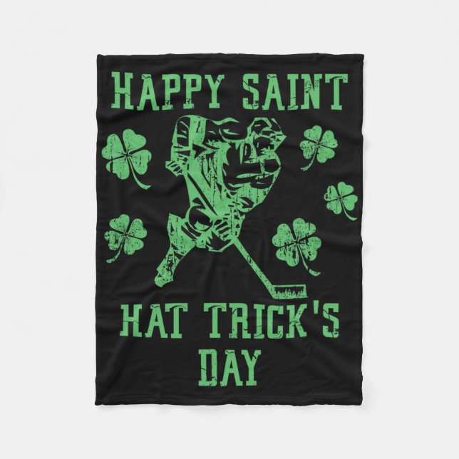 Manta Polar Feliz día de los trucos del sombrero de San Patric (Anverso)