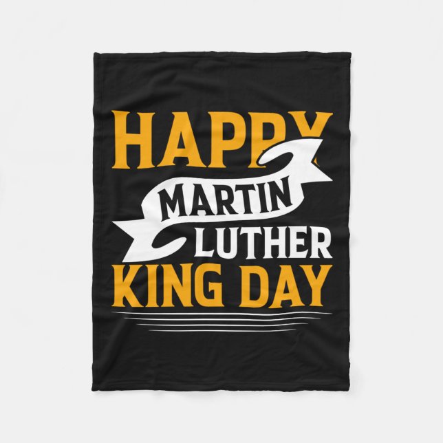 Manta Polar Feliz Día de Martin Luther King Pegatina (Anverso)