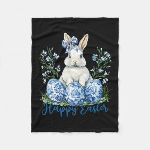 Manta Polar Feliz Día de Pascua, dulce conejo de huevo celebra