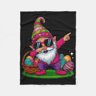 Manta Polar Feliz día de Pascua Gnome Abrazo Huevos de Pascua