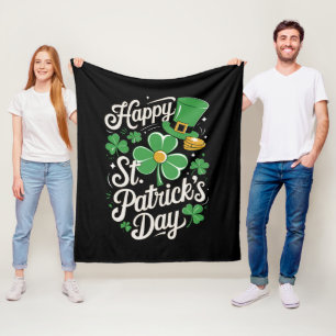 Manta Polar Feliz día de San Patricio Patrimonio Irlandés St P