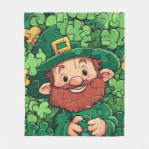 Feliz Día de San Patricio Rompecabezas de Shamrock