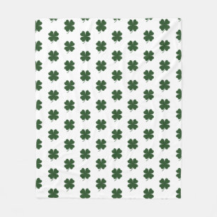 Manta Polar Feliz Día de San Patricio, Shamrock Throw Blanket