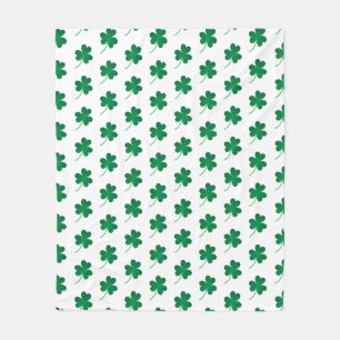 Manta Polar Feliz Día de San Patricio, Shamrock Throw Blanket