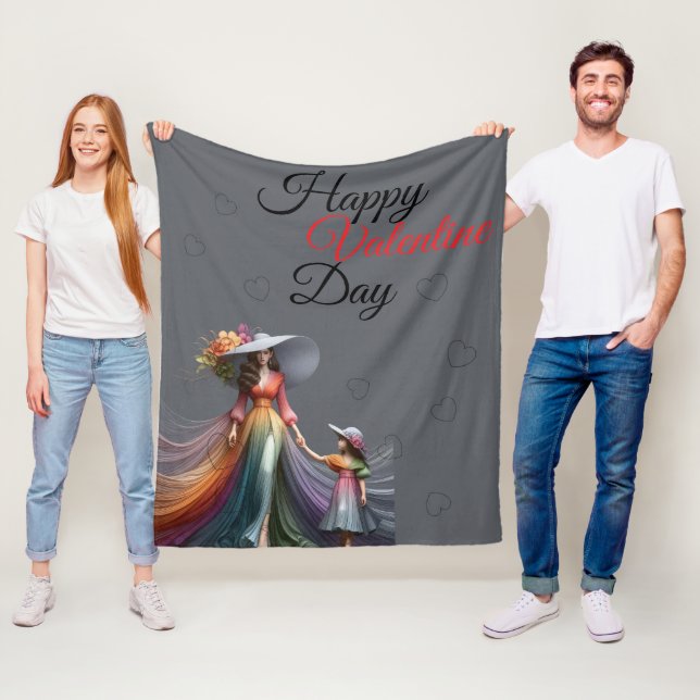 Manta Polar Feliz día de San Valentín (In situ)