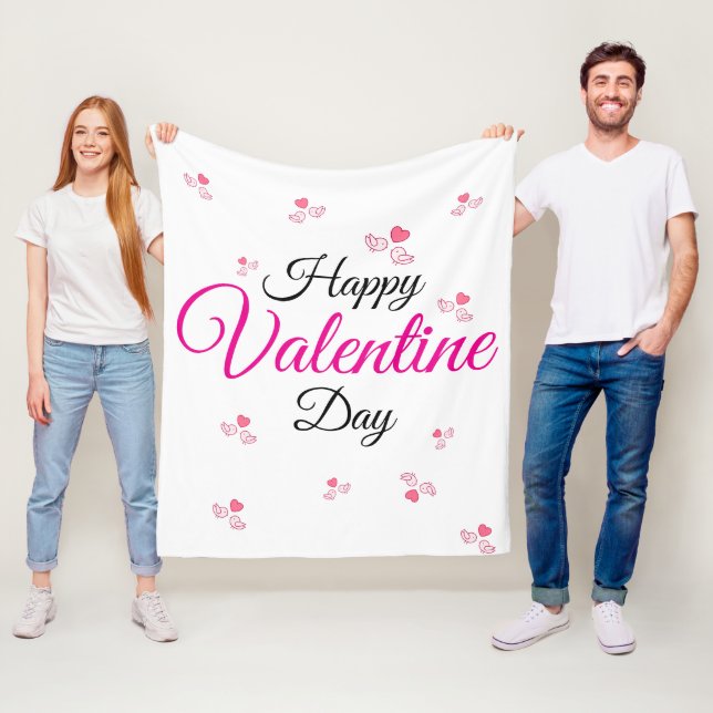 Manta Polar Feliz día de San Valentín (In situ)