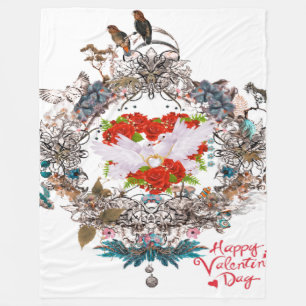 Manta Polar Feliz Día de San Valentín