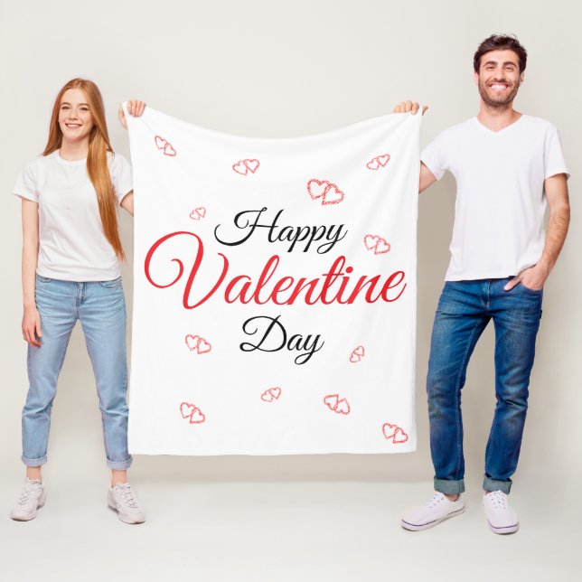 Manta Polar Feliz día de San Valentín (In situ)