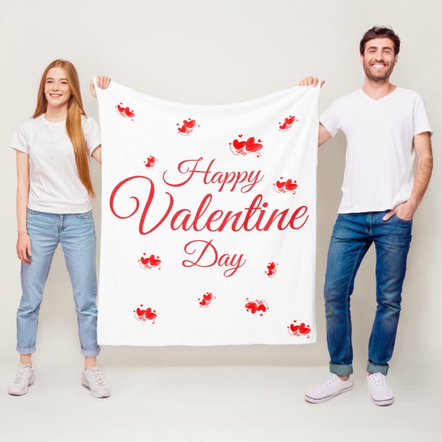 Manta Polar Feliz día de San Valentín (In situ)