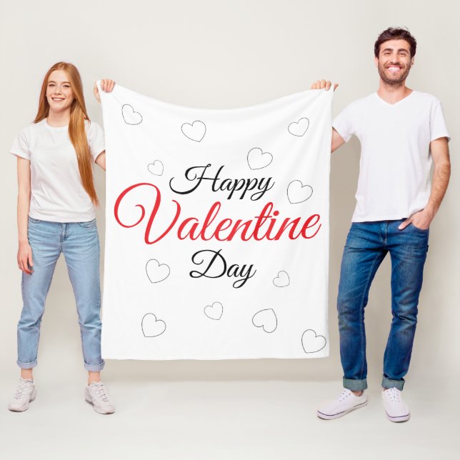 Manta Polar Feliz día de San Valentín (In situ)
