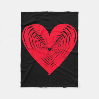 Manta Polar Feliz día de San Valentín corazón de amor