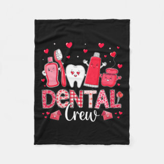 Manta Polar Feliz Día de San Valentín de la tripulación dental