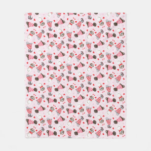 Manta Polar Feliz Día de San Valentín grandes perros daneses