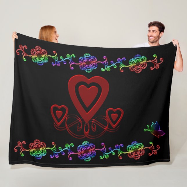 MANTA POLAR FELIZ DÍA DE VALENTINA (In situ)