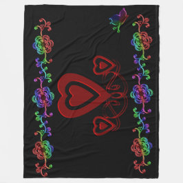 MANTA POLAR FELIZ DÍA DE VALENTINA