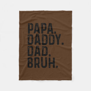 Manta Polar Feliz Día del Padre Papa Daddy Dad Bruh