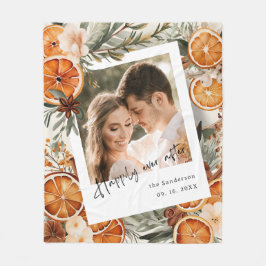 Manta Polar Feliz día después del Boda de vacaciones de invier