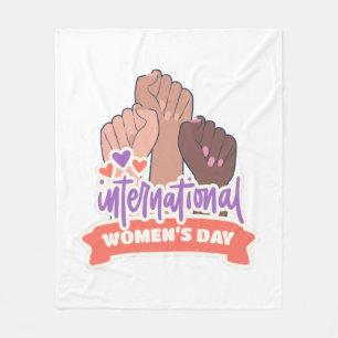 Manta Polar Feliz Día Internacional de la Mujer