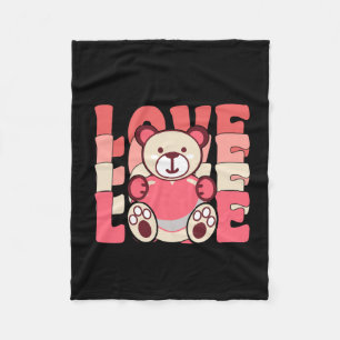 Manta Polar feliz día-valentina