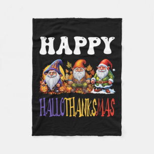 Manta Polar Feliz Hallothanksmas Halloween Acción de Gracias C