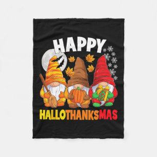 Manta Polar Feliz Hallothanksmas Halloween Acción de Gracias C