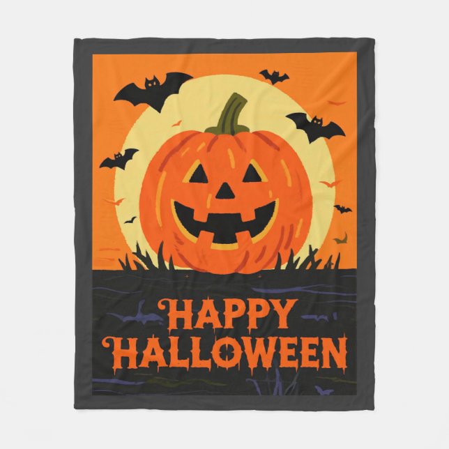 Manta Polar Feliz Halloween (Anverso)