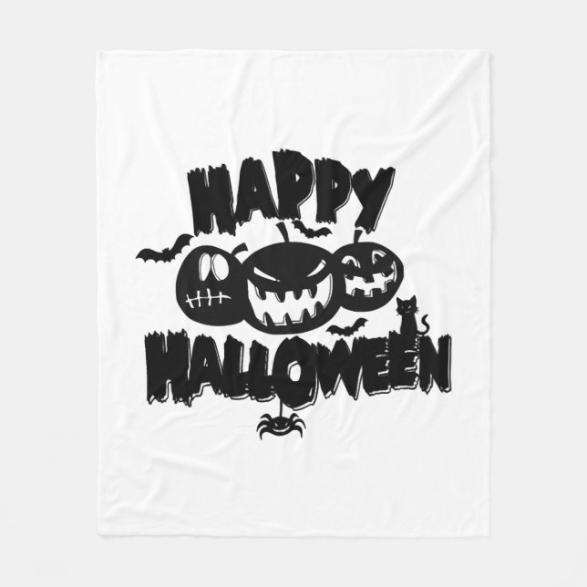 Manta Polar Feliz Halloween (Anverso)