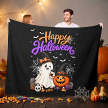 Feliz Halloween Fantasma Lindo Calabaza Espeluznan