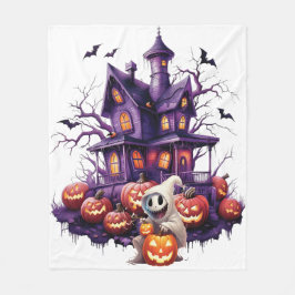 Manta Polar Feliz Halloween Ghoul