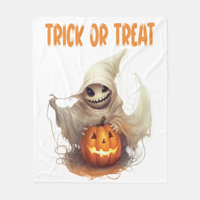 Manta Polar Feliz Halloween Ghoul (Anverso)