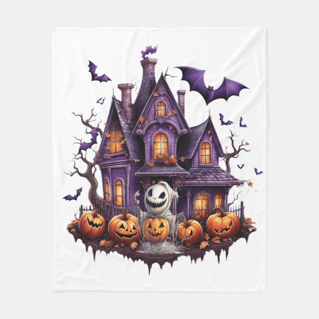 Manta Polar Feliz Halloween Ghoul (Anverso)