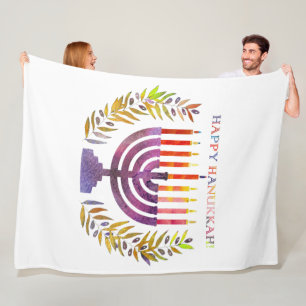 Manta Polar Feliz Hanukkah Fleece Blanket