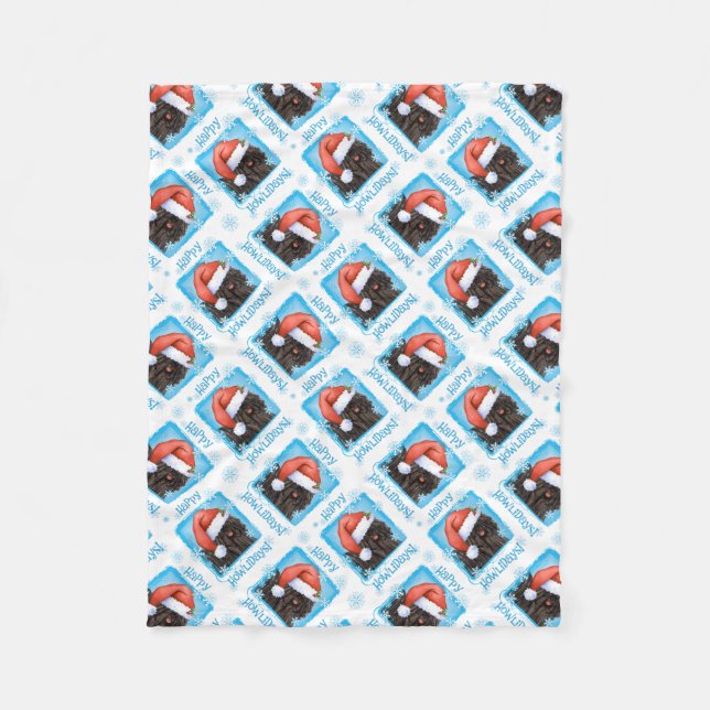 Manta Polar Feliz Howlidays Puli (Anverso)