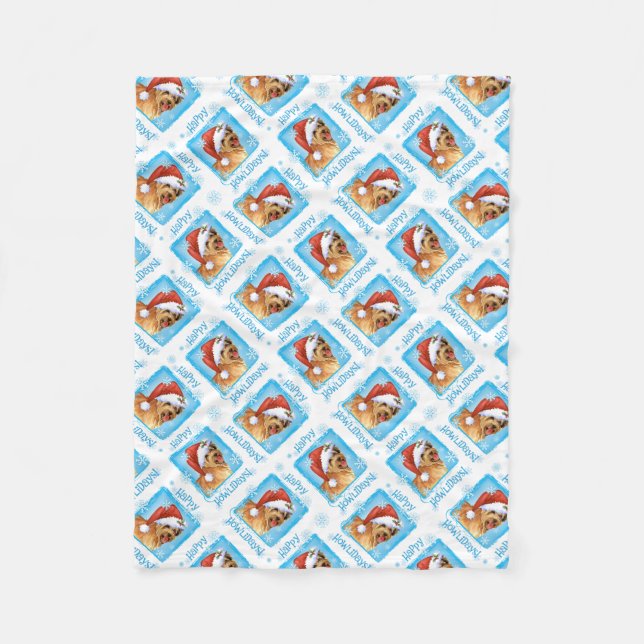 Manta Polar Feliz Howlidays Shepherd Fleece Blanket (Anverso)