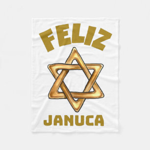 Manta Polar Feliz Januca , januka, Janucia, Janukia, Pesaj,