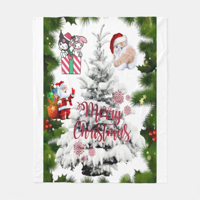 Manta Polar Feliz Navidad (Anverso)