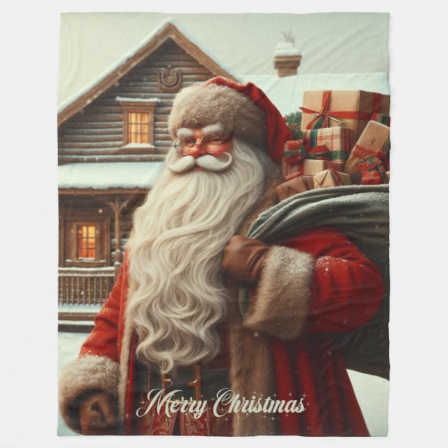 Manta Polar Feliz Navidad (Anverso)