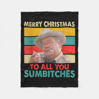 Manta Polar Feliz Navidad a Todos Ustedes Suéteres Feos Styl