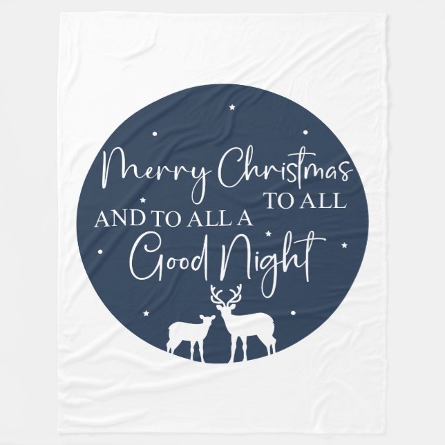 Manta Polar Feliz Navidad A Todos Y A Todos Una Buenas Noches (Anverso)