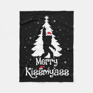 Manta Polar Feliz Navidad Bigfoot Yeti Sasquatch divertido Kis