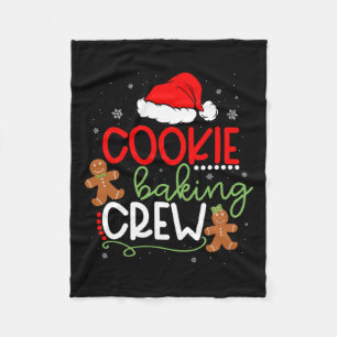 Manta Polar Feliz Navidad Cookie Baking Crew Ginger Santa Pa