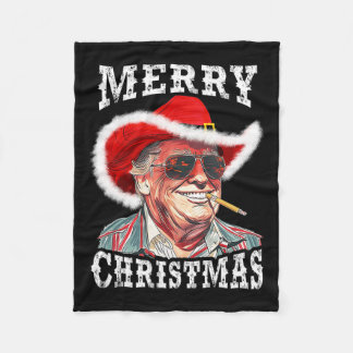 Manta Polar Feliz Navidad Funny Trump