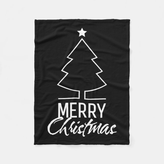 Manta Polar Feliz Navidad Mujeres Hombres Niños Chicas Navidad (Anverso)